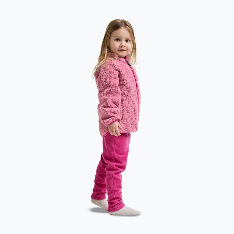 Детски поларен суитшърт Didriksons Gibbsc 2 Fz heather pink/cactus pink 6