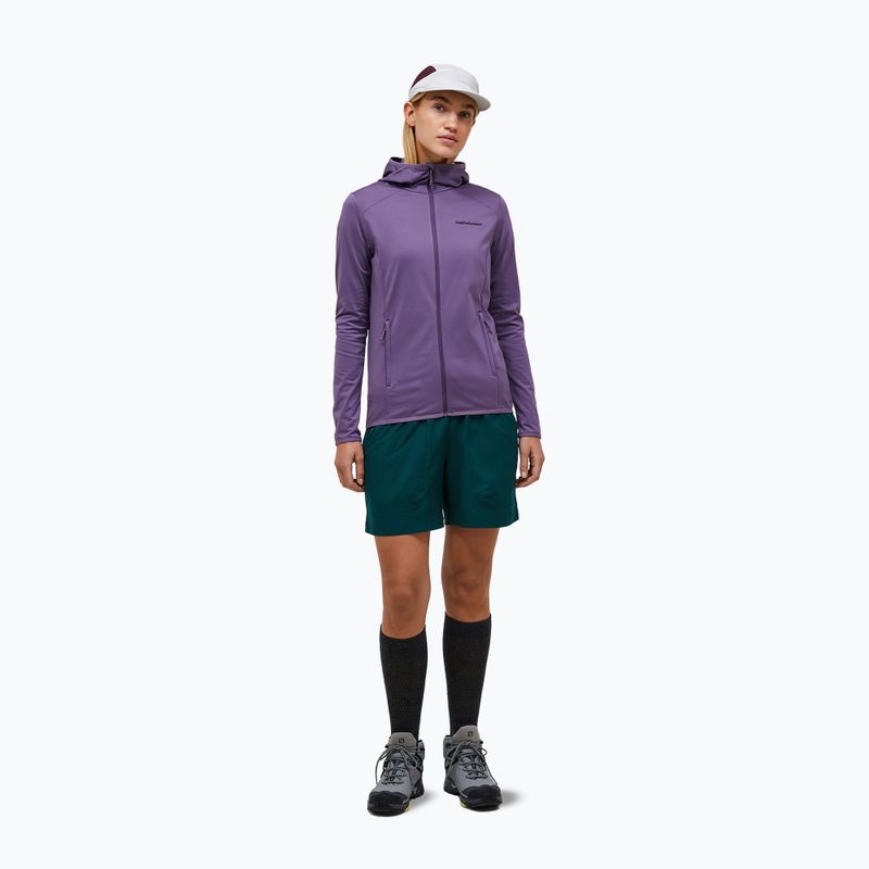 Дамски суитшърт за трекинг Peak Performance Light Zip Hood montana grape 2