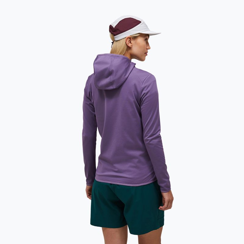Дамски суитшърт за трекинг Peak Performance Light Zip Hood montana grape 3