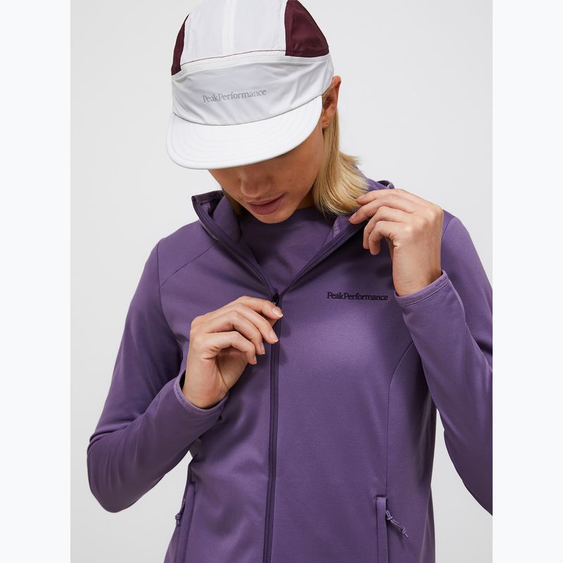Дамски суитшърт за трекинг Peak Performance Light Zip Hood montana grape 4