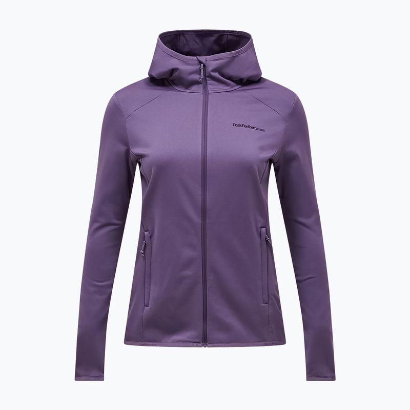 Дамски суитшърт за трекинг Peak Performance Light Zip Hood montana grape 5