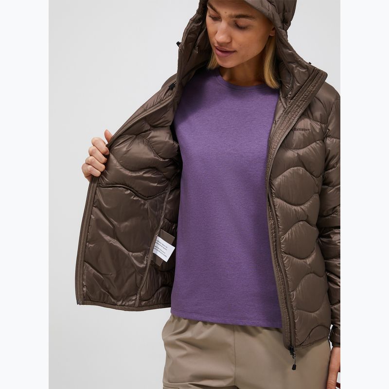 Дамско пухено яке Peak Performance Helium Down Hood terrain tan 4