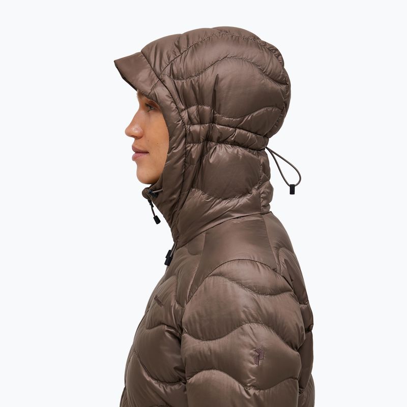Дамско пухено яке Peak Performance Helium Down Hood terrain tan 5