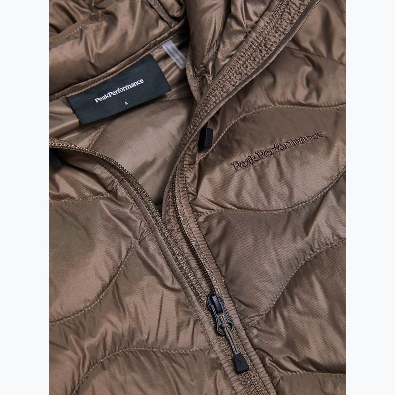 Дамско пухено яке Peak Performance Helium Down Hood terrain tan 9