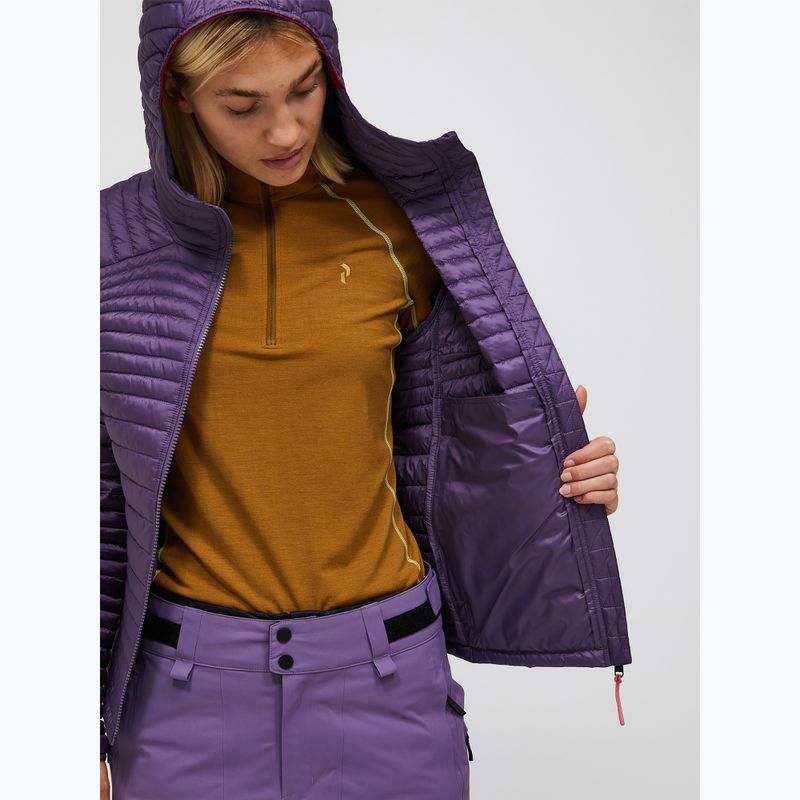 Дамско ватирано яке Peak Performance Monolight Synthetic Hood montana grape 3