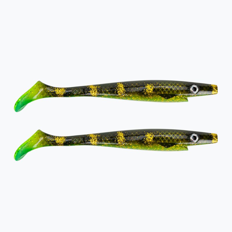 Strike Pro Pig Shad Jr гумена примамка 2 бр. черна/зелена TEV-SP172C-134
