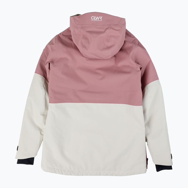 Kurtka snowboardowa damska Colourwear Homage Anorak 2.0 off-white 2