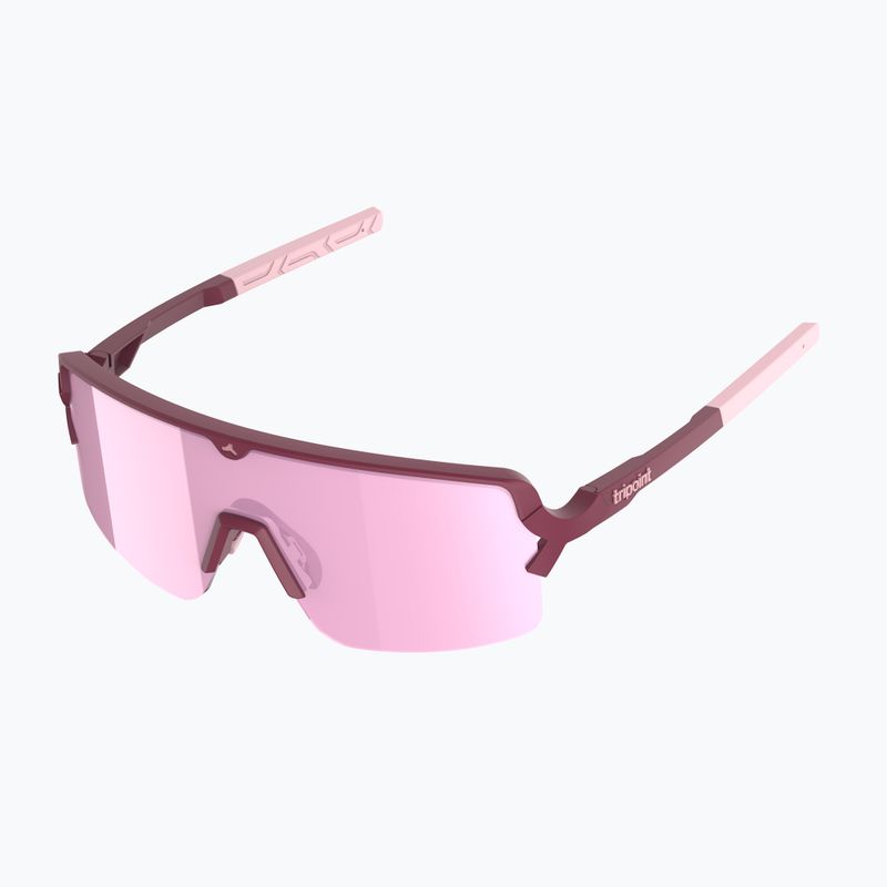 Tripoint 009 Lake Prespa Малки матови слънчеви очила бордо/кафяво/розово 3