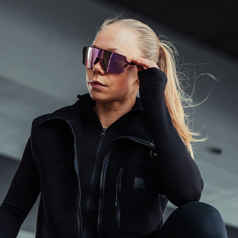 Tripoint 009 Lake Prespa Малки матови слънчеви очила бордо/кафяво/розово 7