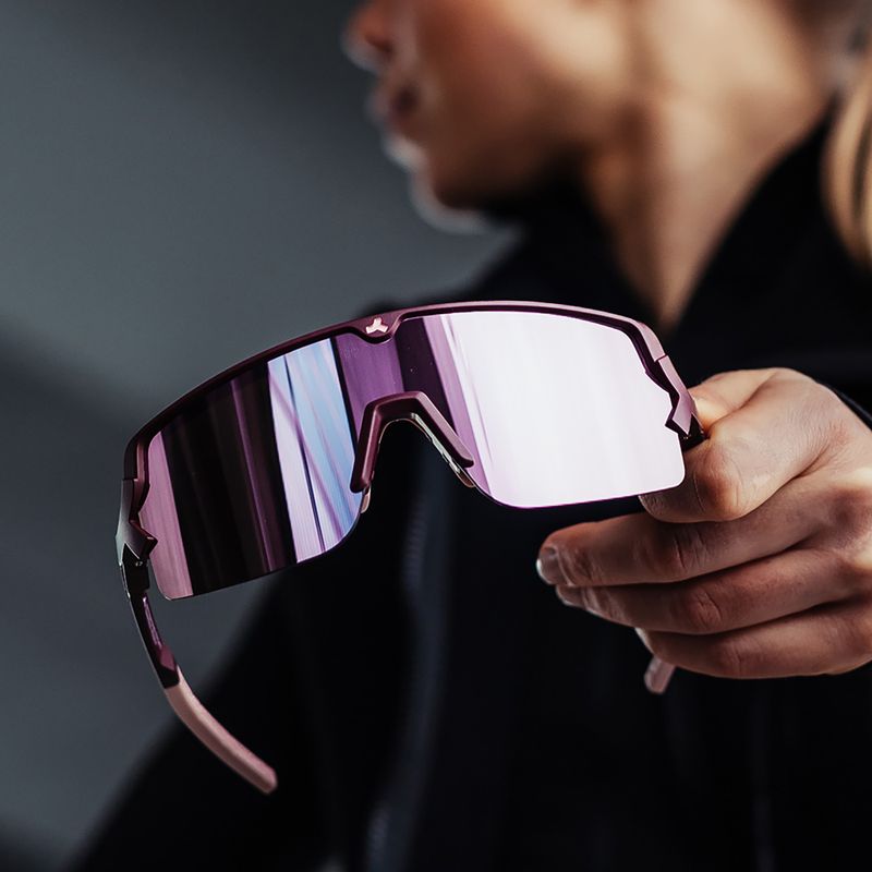 Tripoint 009 Lake Prespa Малки матови слънчеви очила бордо/кафяво/розово 10