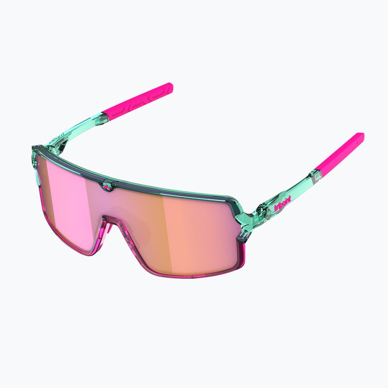 Слънчеви очила Tripoint 008 Lake Prespa Small X crystal neon turquoise/brown/pink multi 3