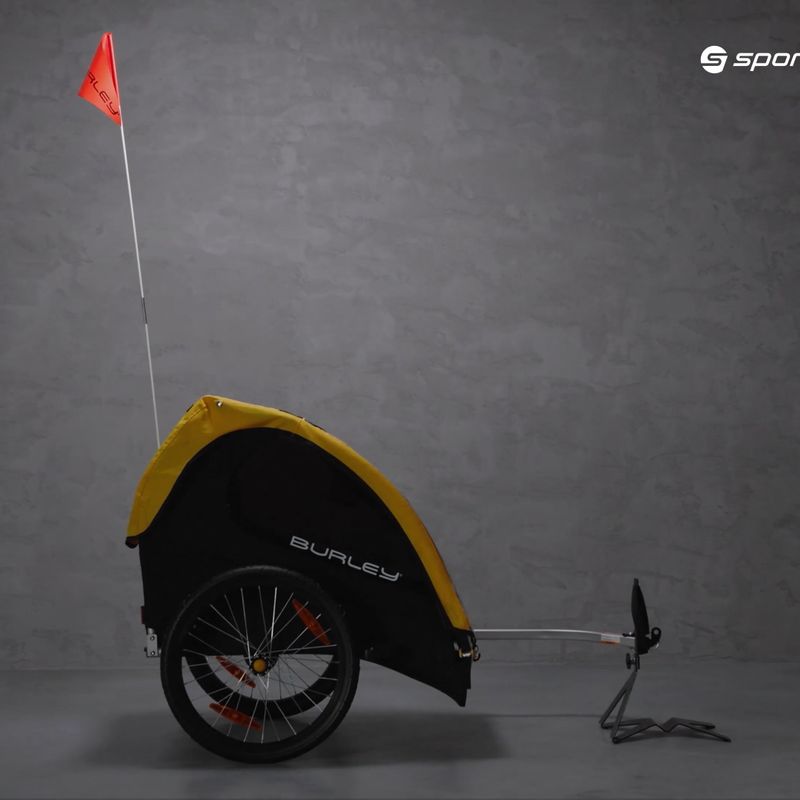 Burley Bee Двойно ремарке за велосипед жълто BU-946206 17