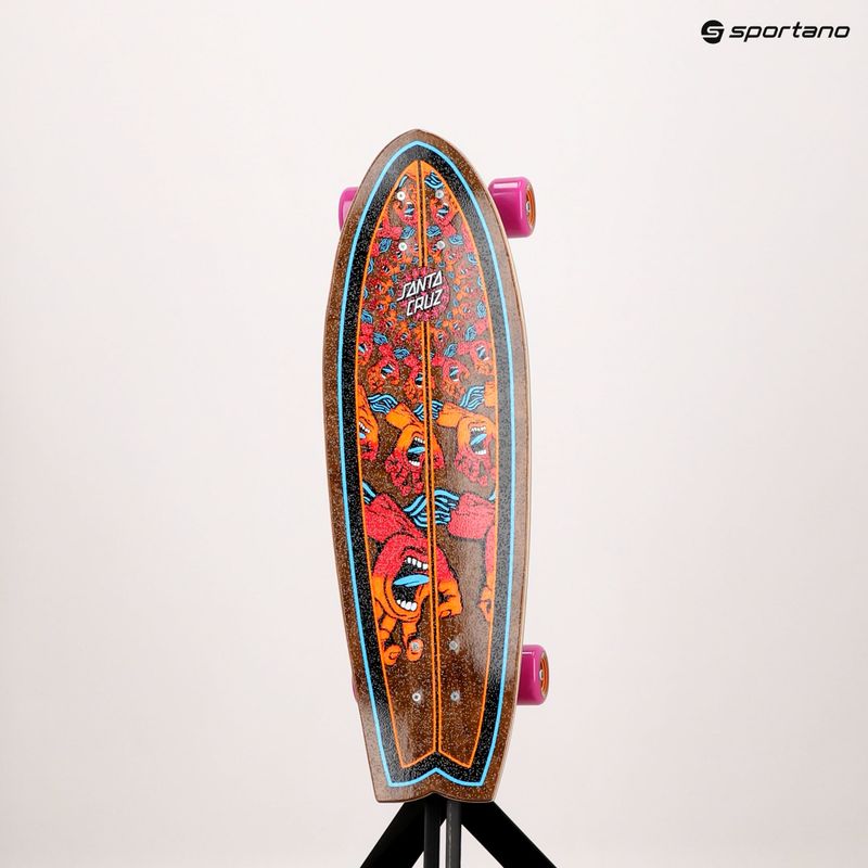 Круизер скейтборд Santa Cruz Cruzer Mandala Hand Shark 8.8 brown 124573 11