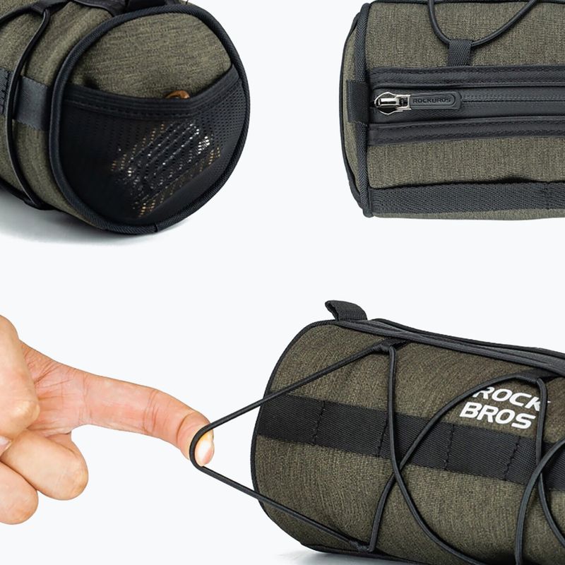 Велосипедна чанта Rockbros 30110049001 Bike Front Bag 2 l green/black 4