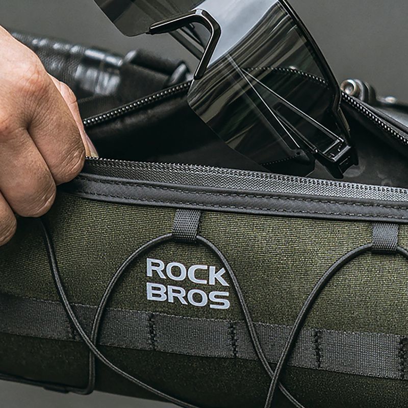 Велосипедна чанта Rockbros 30110049001 Bike Front Bag 2 l green/black 11