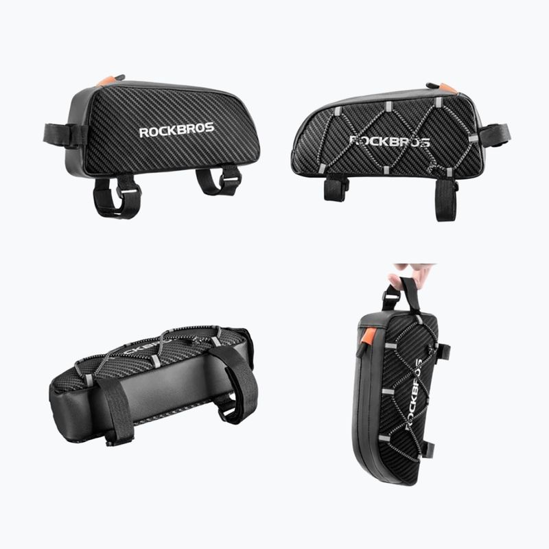 Чанта за велосипедна рамка Rockbros 039BK Bike Tube Bag 1 l black 2