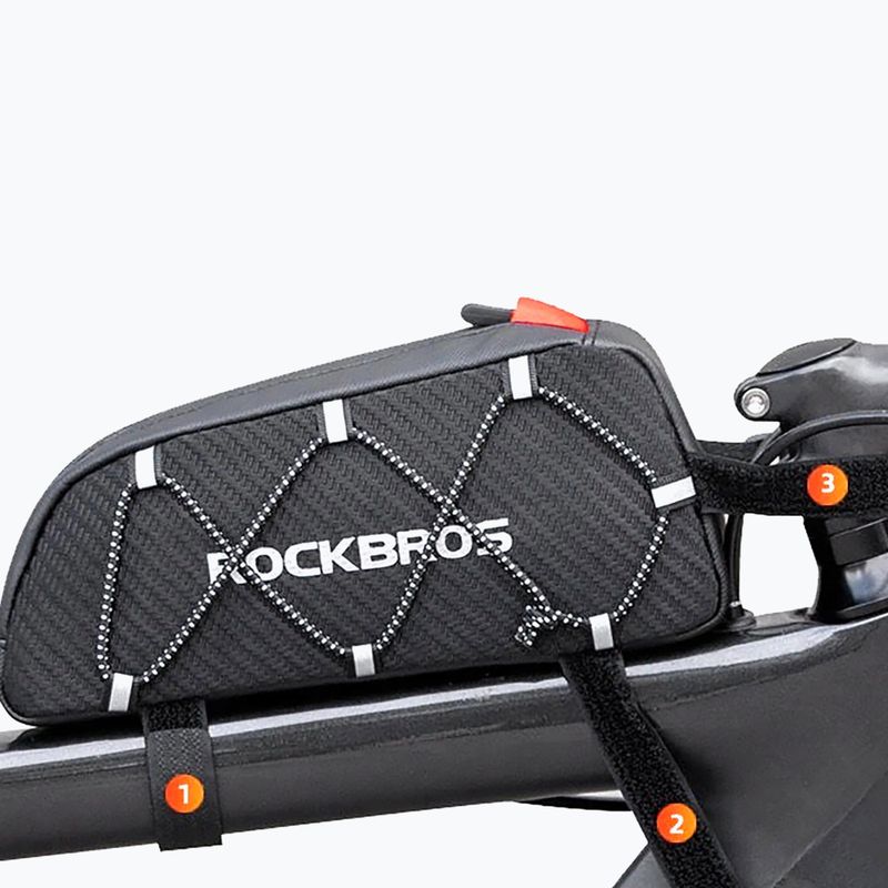 Чанта за велосипедна рамка Rockbros 039BK Bike Tube Bag 1 l black 4