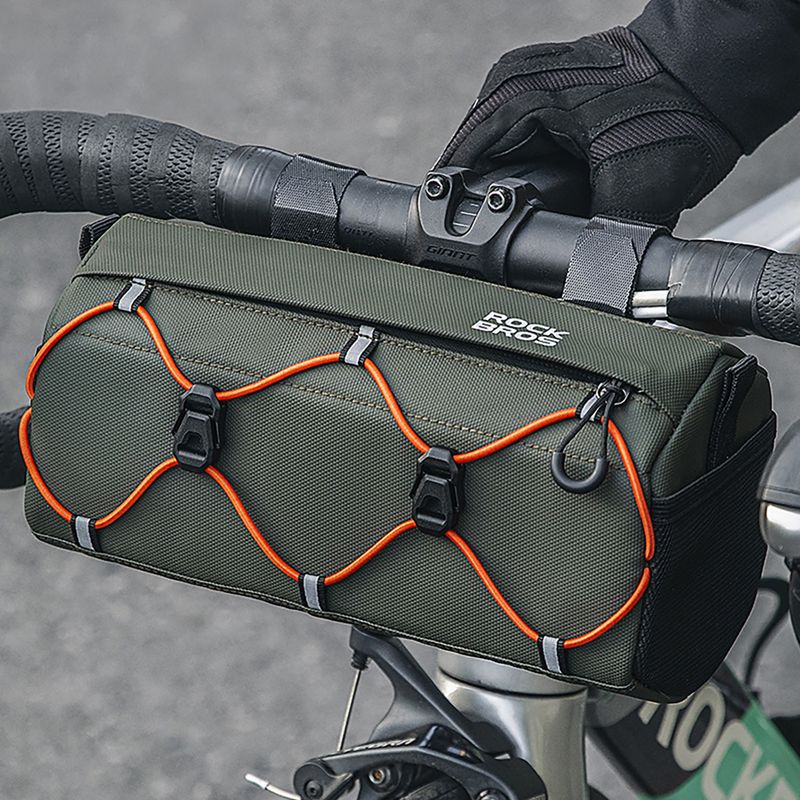 Чанта за кормило на велосипед Rockbros 30110054 Bike Front Bag 2,2 l army green 2