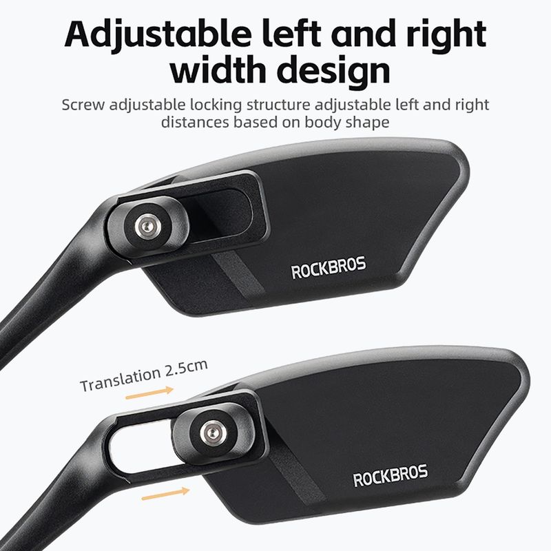 Велосипедно огледало Rockbros 26210007002 Mirror 1 pcs Right black 3