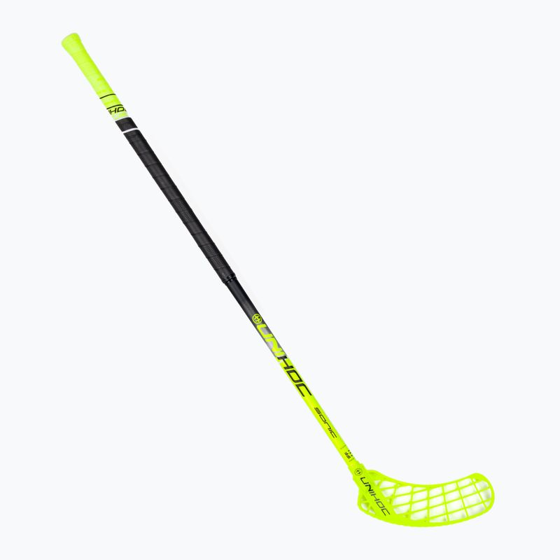 UNIHOC Sonic Composite 26 жълто-черна флорболна бухалка 03543