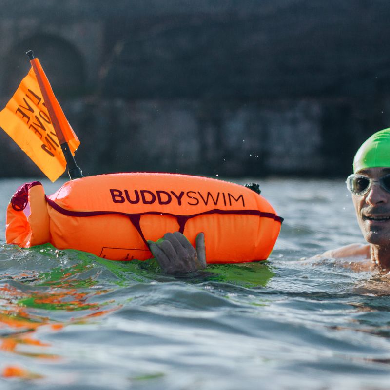 Суха чанта BuddySwim с флаг 28 л оранжев шамандурен буй 3