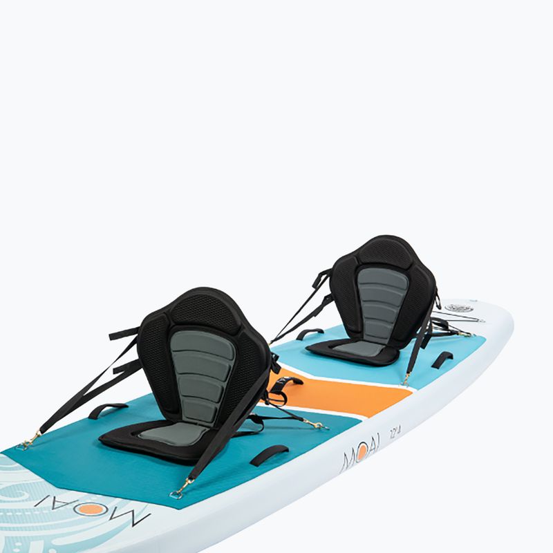 SUP MOAI Дъска за много хора 12'4" синя 6
