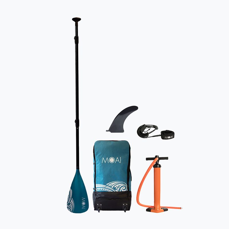 SUP MOAI Дъска за много хора 12'4" синя 10