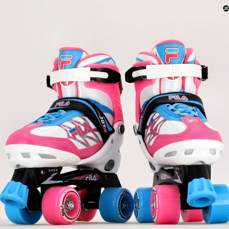 Детски ролкови кънки FILA Joy G white/pink/light blue 11