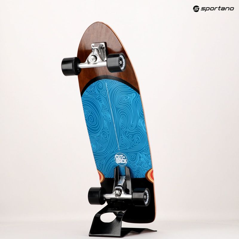 Surfskate скейтборд CUTBACK Blue Wave blue 10