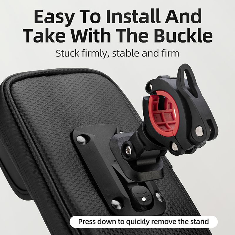 Чанта за кормило на велосипед Rockbros 301101770001 WP Bike Phone Bag for 6.7" black 4