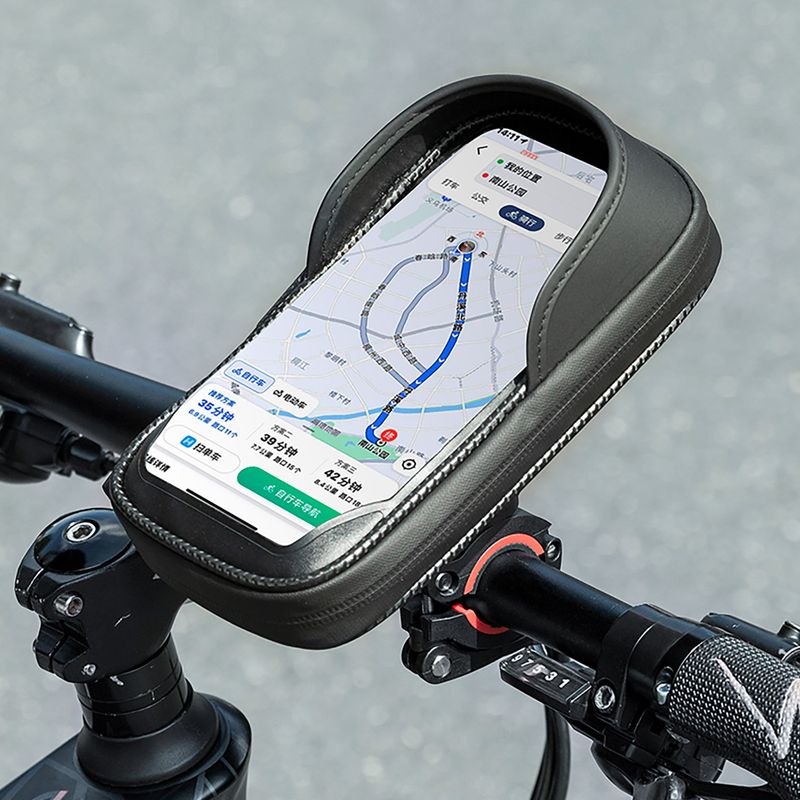 Чанта за кормило на велосипед Rockbros 301101770001 WP Bike Phone Bag for 6.7" black 8