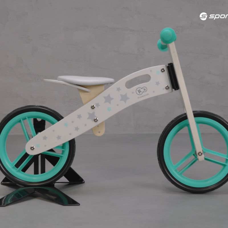 Kinderkraft Велосипед за бягане Runner бяло и зелено KKRUNNRSTR0000 7