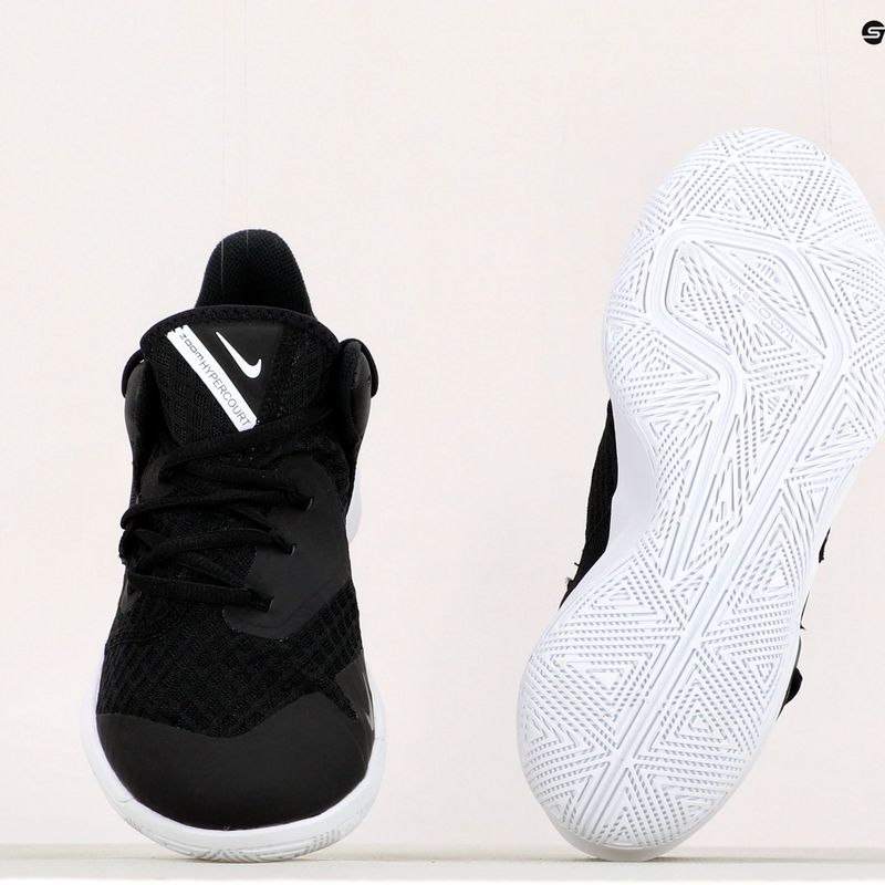 Обувки за волейбол Nike Zoom Hyperspeed Court черно/бяло 9