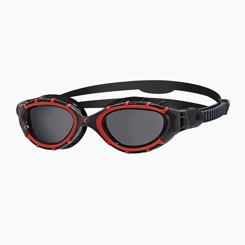 Zoggs Predator Flex Polarised червени/ черни/ димни поляризирани очила за плуване