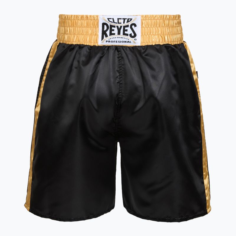 Мъжки боксови шорти Cleto Reyes Satin black/gold 2