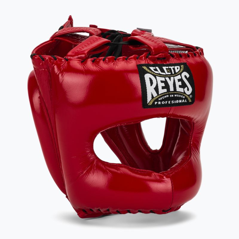 Боксьорска каска Cleto Reyes With Pointed Face Nylon Bar red