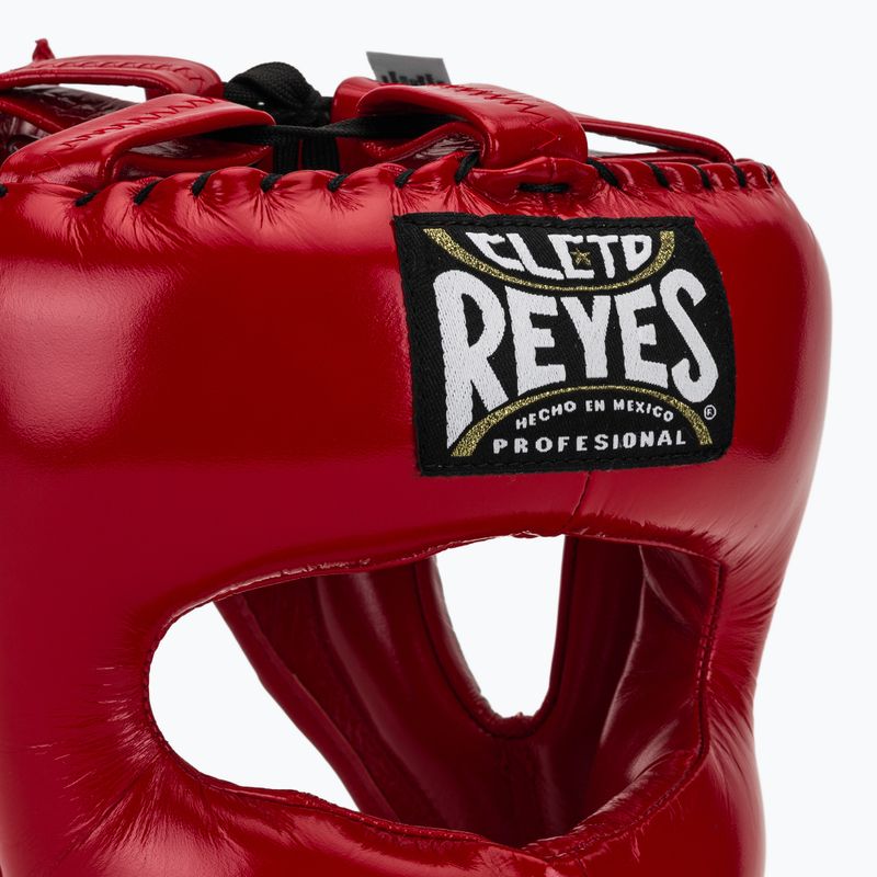 Боксьорска каска Cleto Reyes With Pointed Face Nylon Bar red 4