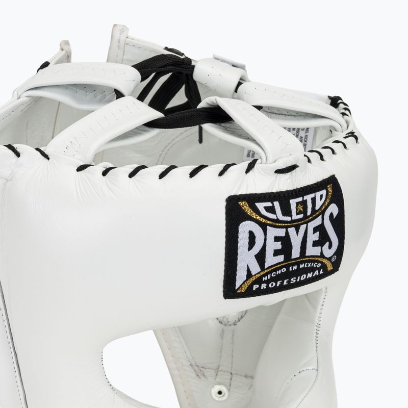 Боксова каска Cleto Reyes With Pointed Face Nylon Bar white 4