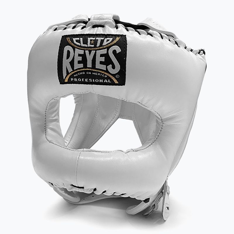 Боксова каска Cleto Reyes With Pointed Face Nylon Bar white