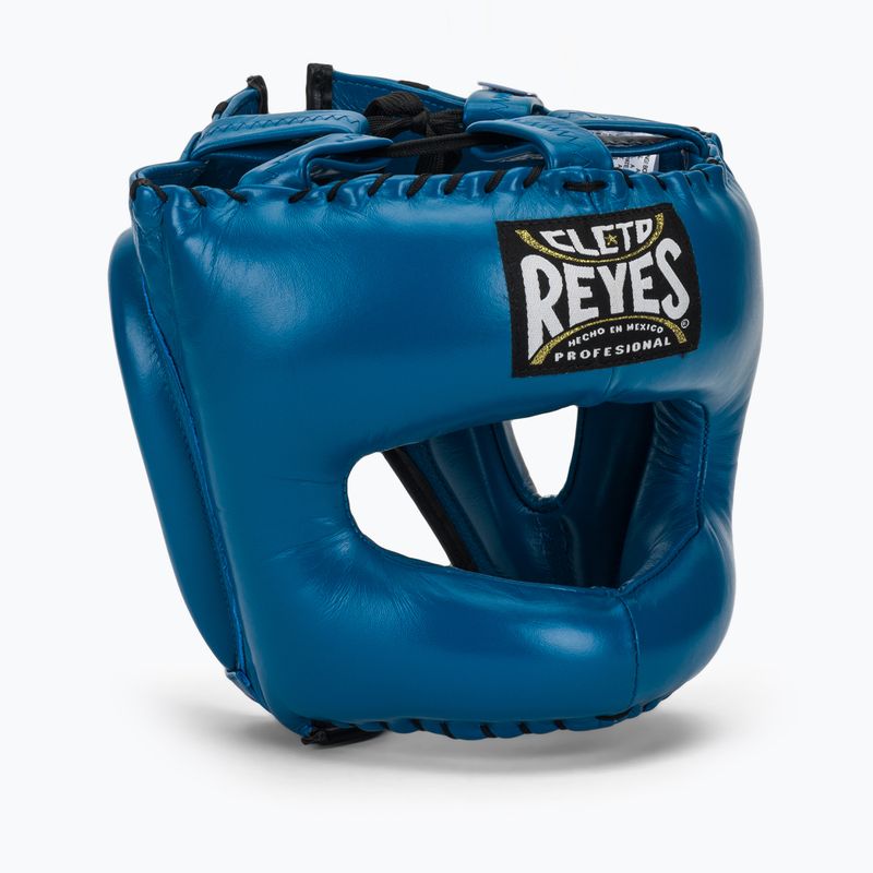 Боксьорска каска Cleto Reyes With Pointed Face Nylon Bar blue