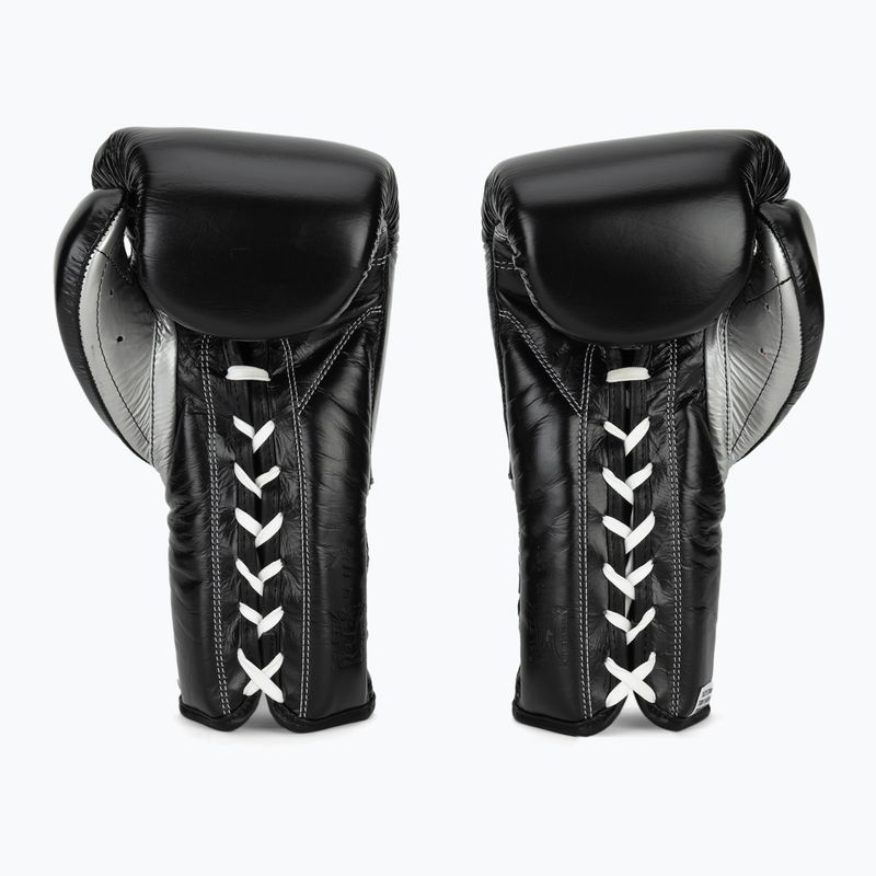 Боксови ръкавици Cleto Reyes Traning Thumb black/silver 3
