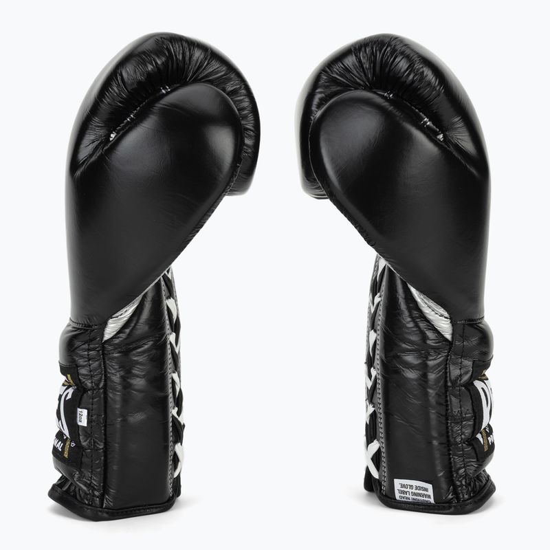 Боксови ръкавици Cleto Reyes Traning Thumb black/silver 4