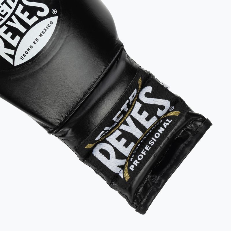 Боксови ръкавици Cleto Reyes Traning Thumb black/silver 6