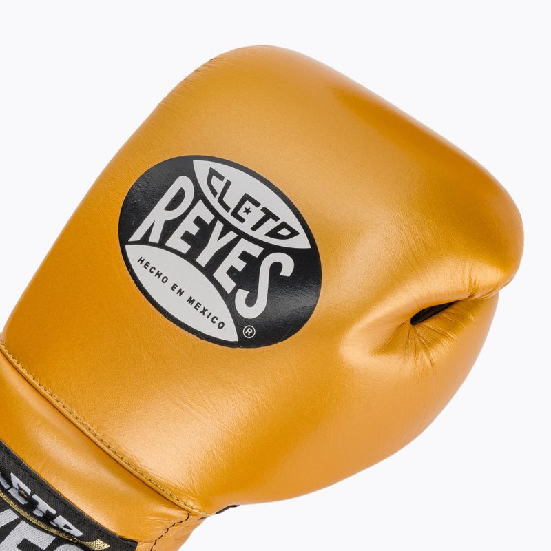 Боксови ръкавици Cleto Reyes Lace Up Sparring gold 5