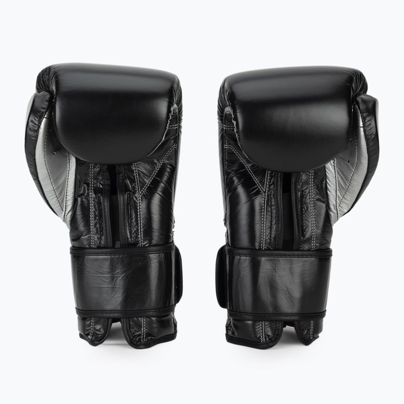Боксови ръкавици Cleto Reyes Velcro Sparring black silver 3