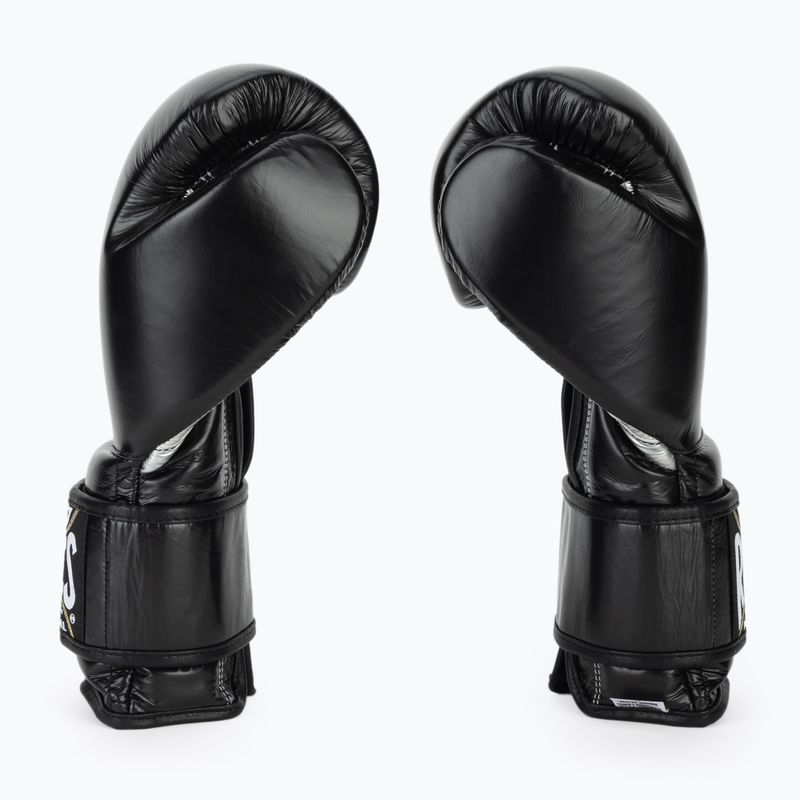 Боксови ръкавици Cleto Reyes Velcro Sparring black silver 4
