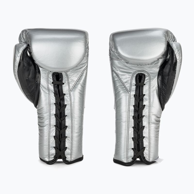Боксови ръкавици Cleto Reyes Lace Up Sparring silver 3