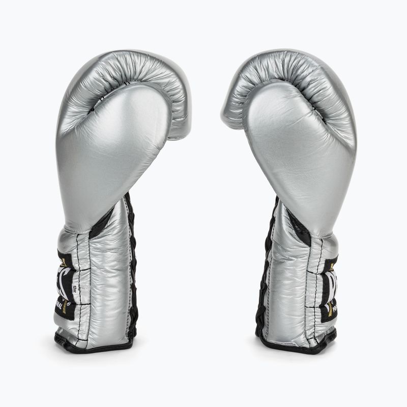 Боксови ръкавици Cleto Reyes Lace Up Sparring silver 4