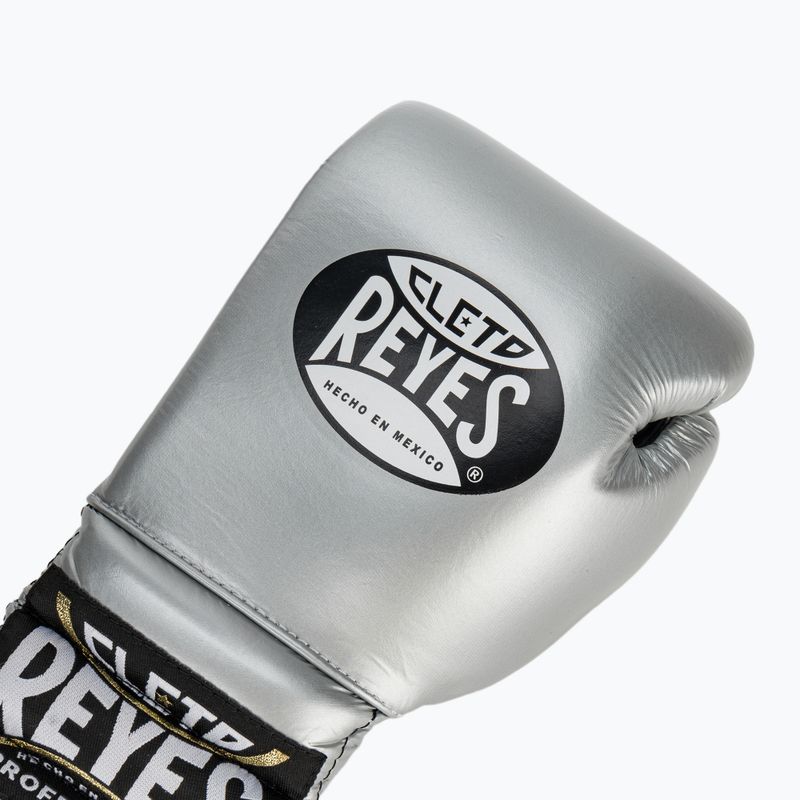 Боксови ръкавици Cleto Reyes Lace Up Sparring silver 5