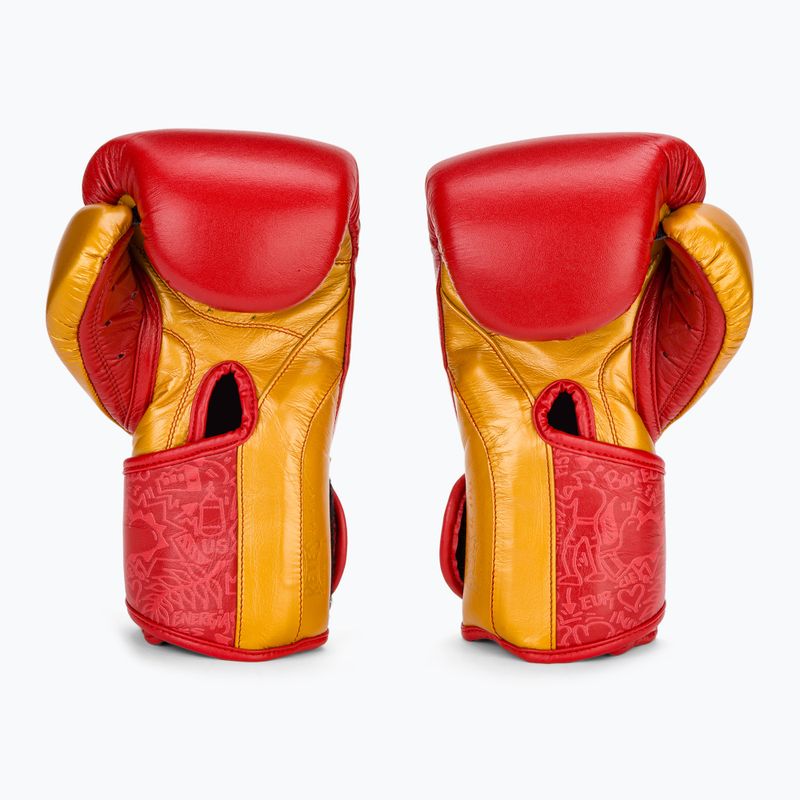 Боксови ръкавици Cleto Reyes High Precision Training Leather red/gold 3
